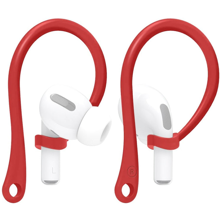 Anti-lost Silicone Ear Hooks for AirPods 1 / 2 / Pro (Red)