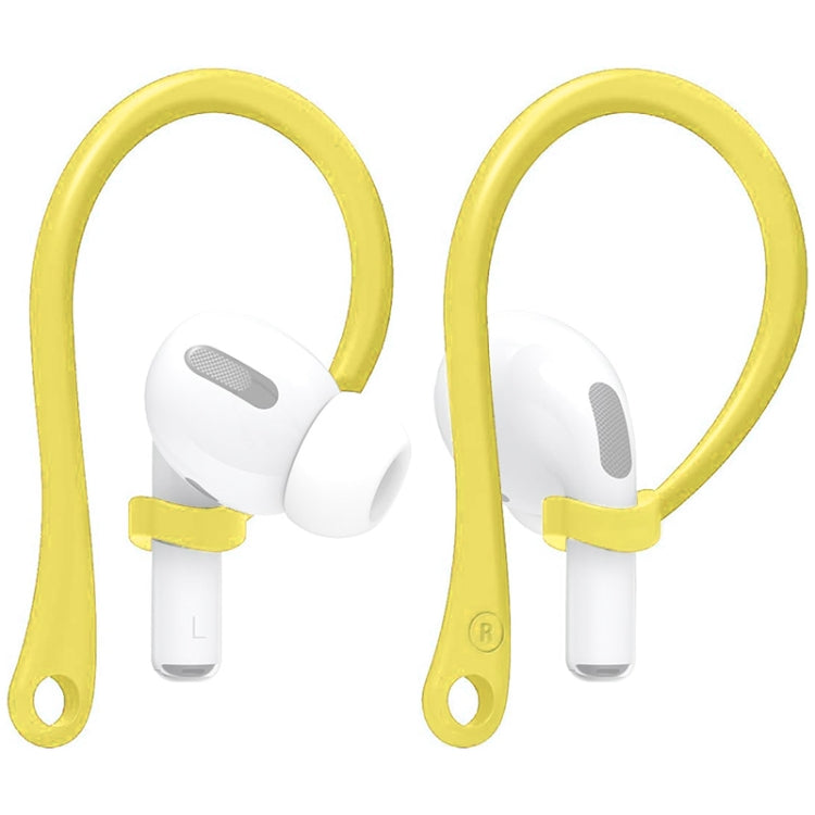 Yellow Anti-lost Silicone Earphone Ear-hooks for AirPods 1 / 2 / Pro
