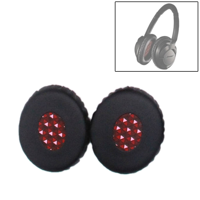 Premium Replacement Earpads for Bose OE2 / OE2i / SoundTrue Headphones - Black Red
