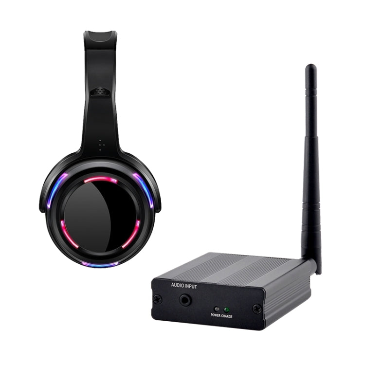 Wireless Professional Audio Transmitter with Noise-Cancelling Headphone Set