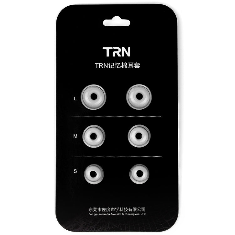 TRN Grey Silicone Memory Foam Earplugs