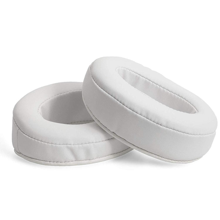 Oval Leather Protective Case for Brainwavz HM5 / Philip SHP9500 Headphones (White, 1 Pair)
