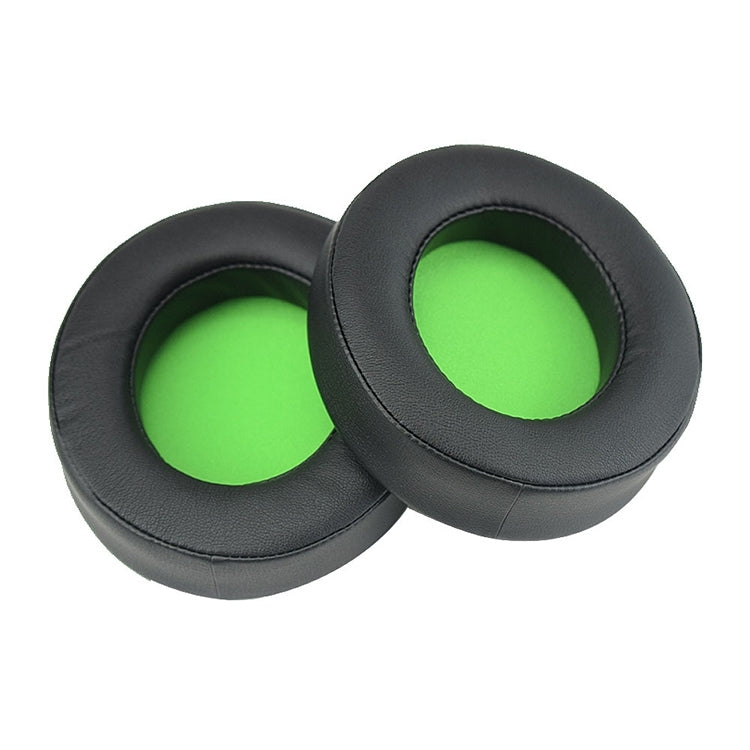 2 Pieces of Replacement Earpads for Razer Kraken 7.1 V2 Pro Headphones with Cushion Sponge and Green Net Cover Earmuffs