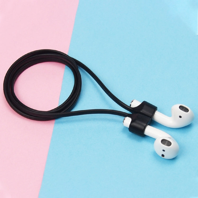 Silicone Magnetic Lanyard for Apple AirPods (Black)