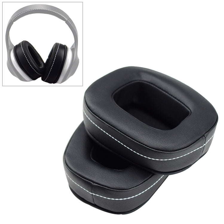 2 PCS Soft Sponge Earphone Protective Cover Earmuffs for DENON AH-D600 / AH-D7100 (Black White)