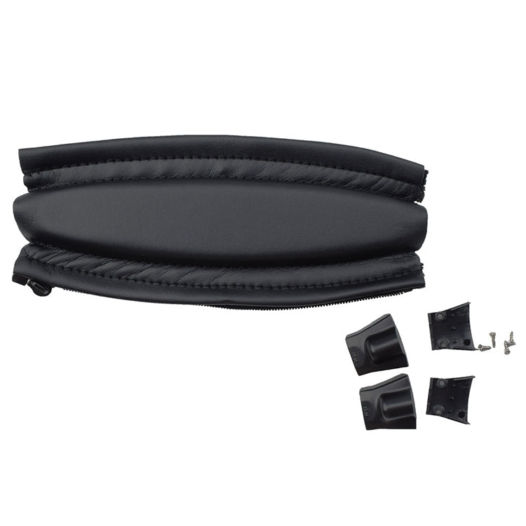 10-Piece Leather Headgear Cover Set for Bose QC2/QC15 Headphones with Plastic Parts + Screws