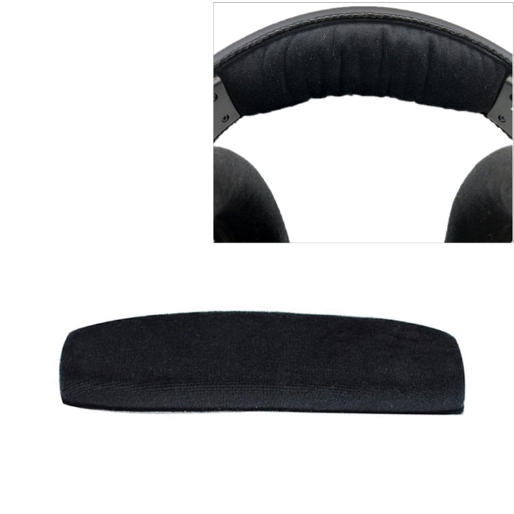 2 Pieces Black Flannel Replacement Headband Covers for Sennheiser HD515, HD555, HD595, HD598, HD558, PC360