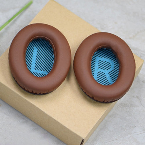 Cozy Soft Earmuff Headphone Covers for BOSE QC Series (Brown Blue)
