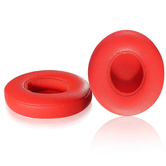 Soft Sponge Earmuff Headphone Jackets for Beats Solo 2.0 / 3.0, Bluetooth Version - Red