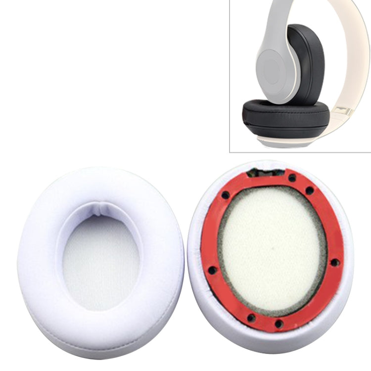 Cooling Gel Protective Earmuffs for Beats Studio 2.0/3.0 Headphones (Grey White, 2 PCS)
