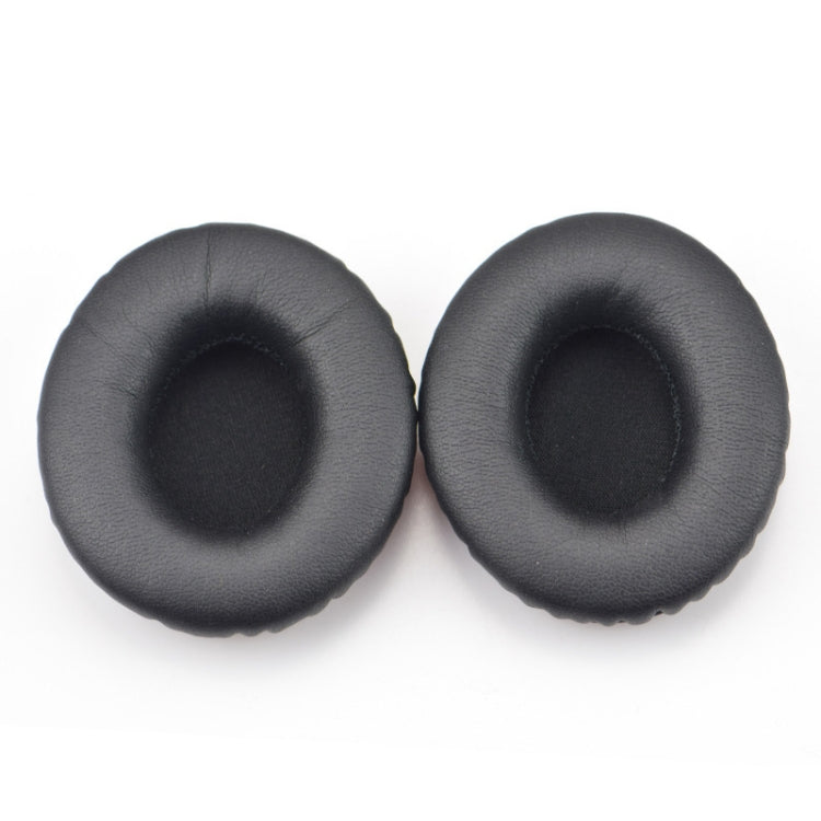 Black Leather Earmuff Covers for Beats Solo HD / Solo 1.0 Headphones
