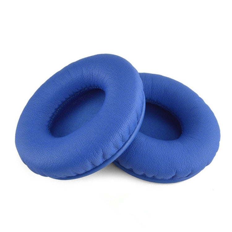 Blue Leather Cover and Sponge Earmuffs for Beats Solo HD / Solo 1.0 (2 PCS)