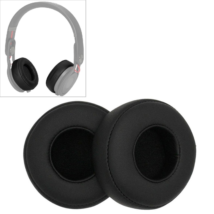 Black Leather Sponge Earmuffs for Beats Studio Mixr Headphones - 2 PCS