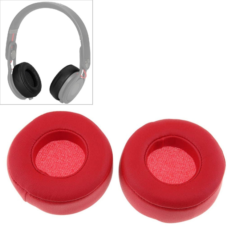 Red Leather Sponge Earmuffs for Beats Studio Mixr Headphones - 2 Piece Set