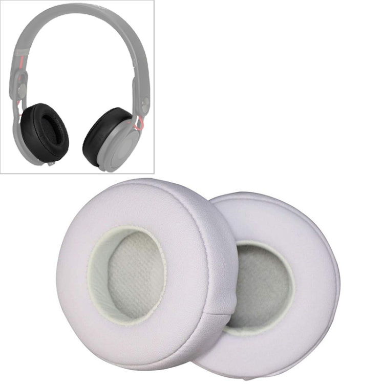 Protective Leather Covers and Sponge Earmuffs for Beats Studio Mixr Headphones (White, 2 PCS)
