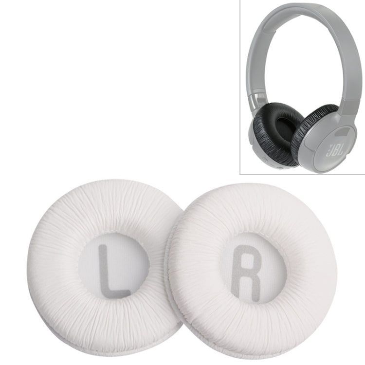 JBL Tune 600BTNC / T500BT / T450BT Earphone Cushion Cover Earmuffs Replacement Earpads with Mesh - 2 PCS White