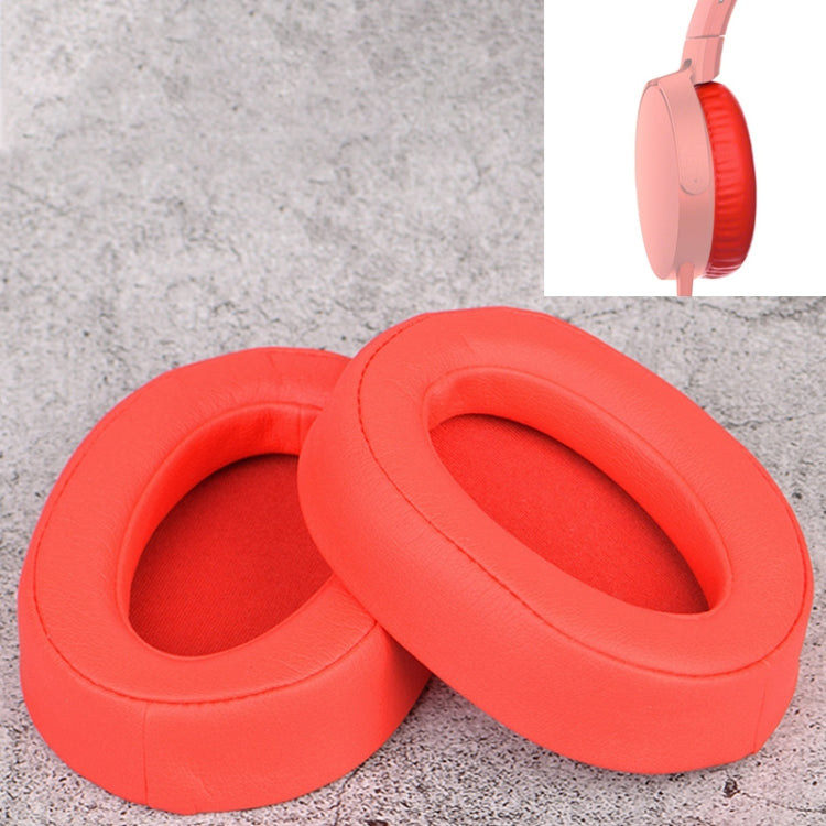 Replacement Earpads for Sony MDR-100ABN / WH-H900N Headphones with Mesh (Red, 2 PCS)