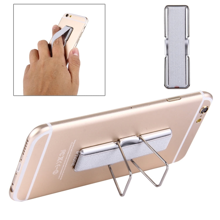 Adjustable Mini Adhesive Holder Stand with Slim Finger Grip (Grey)