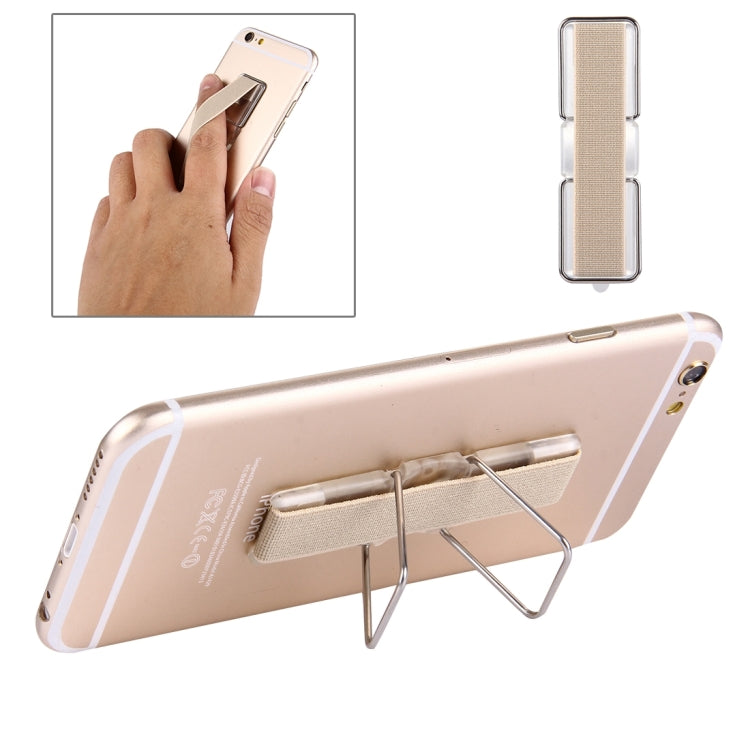 Adjustable Mini Adhesive Holder Stand + Finger Grip (Gold)