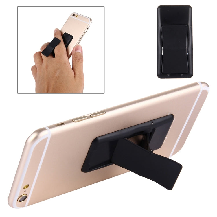 Adjustable Mini Adhesive Holder Stand for iPhone, Galaxy, Huawei, Xiaomi, LG, HTC, and Tablets - Black