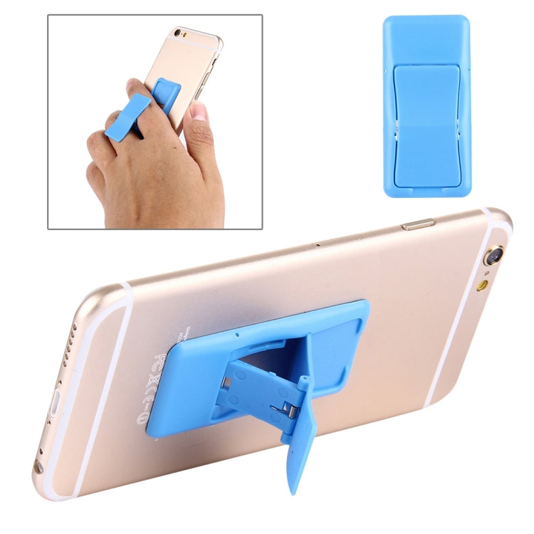 Adjustable Mini Adhesive Holder Stand for Smartphones and Tablets (Blue)