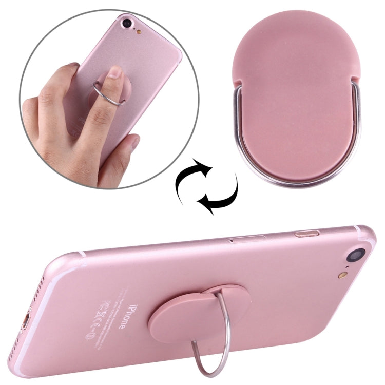 Rotatable Rose Gold Oval Design Phone Ring Holder