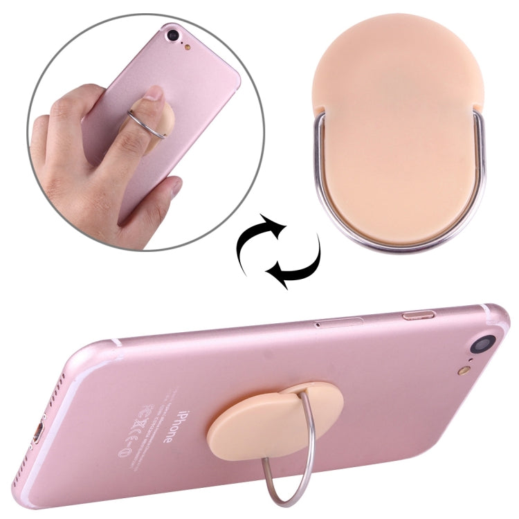 Universal 360 Degrees Rotatable Plastic Ring Holder - Apricot