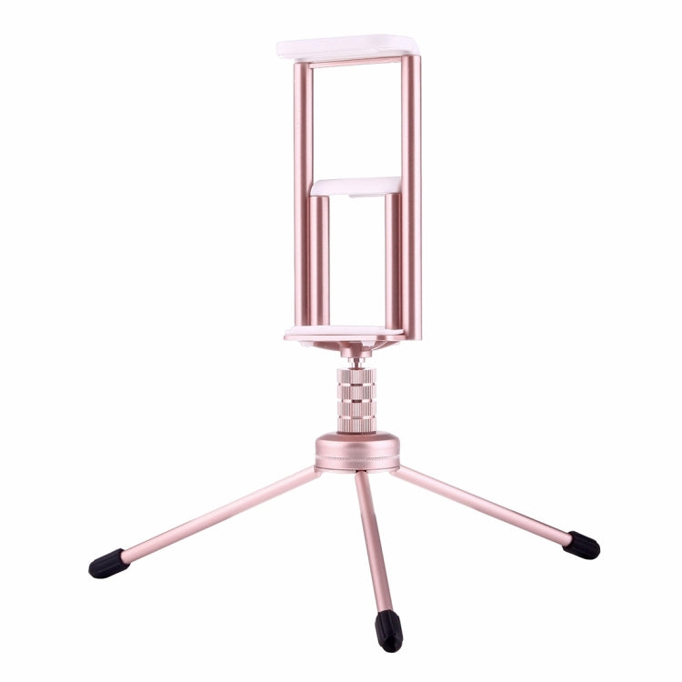 Aluminum Alloy Tripod Mount Stand for Smartphones, Tablets & Cameras (Rose Gold)
