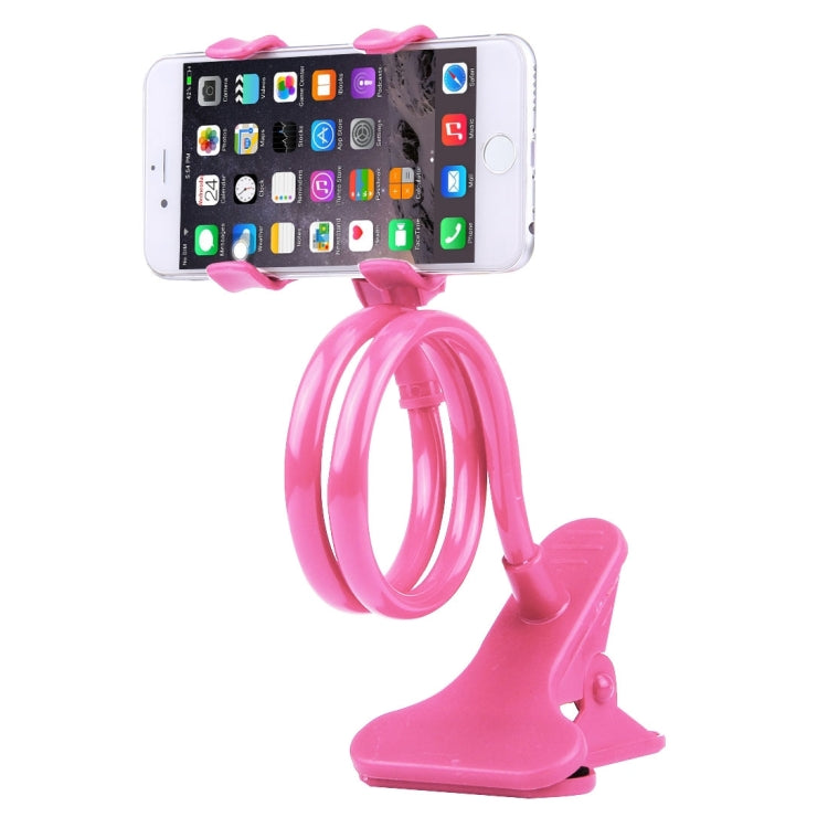Universal Multifunctional Flexible Long Arm Lazy Bracket Pink Phone and Tablet Holder Stand