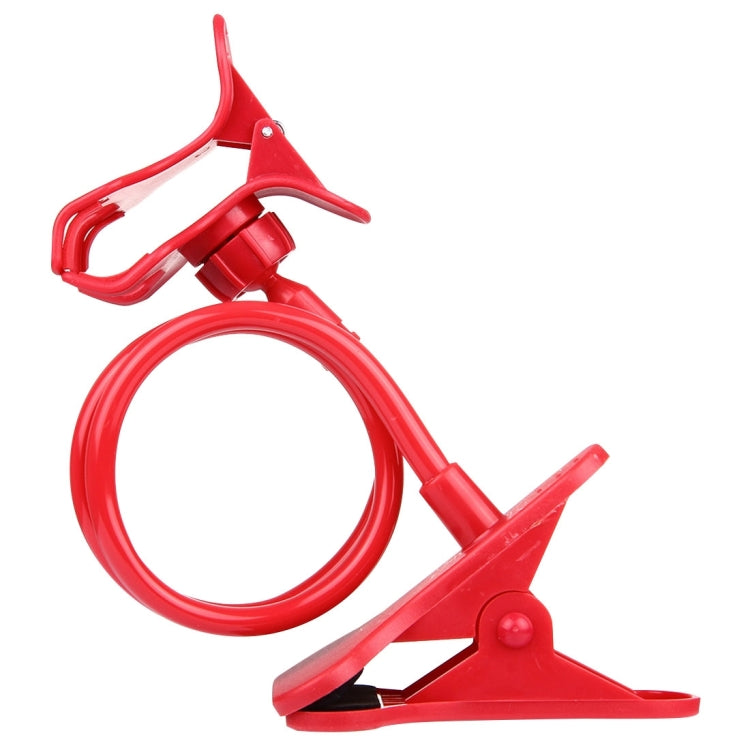 Lazy Bracket Flexible Long Arm Phone and Tablet Holder Stand (Red)