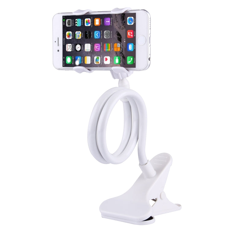 Flexible Long Arm Lazy Bracket Phone and Tablet Holder Stand (White)