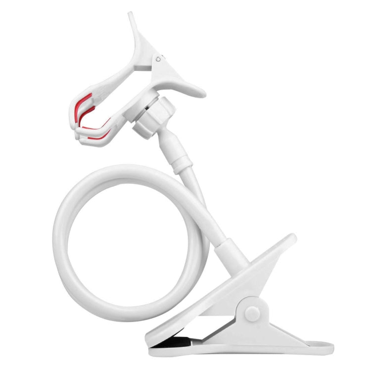 Flexible Long Arm Lazy Bracket Phone and Tablet Holder Stand (White)
