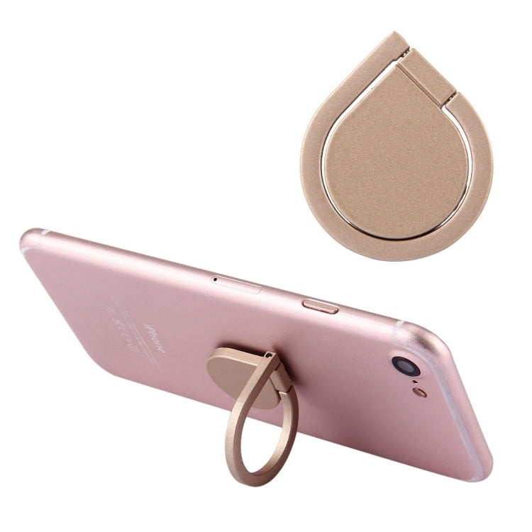 360-Degree Rotating Water Droplet Design Phone Holder Stand (Gold)