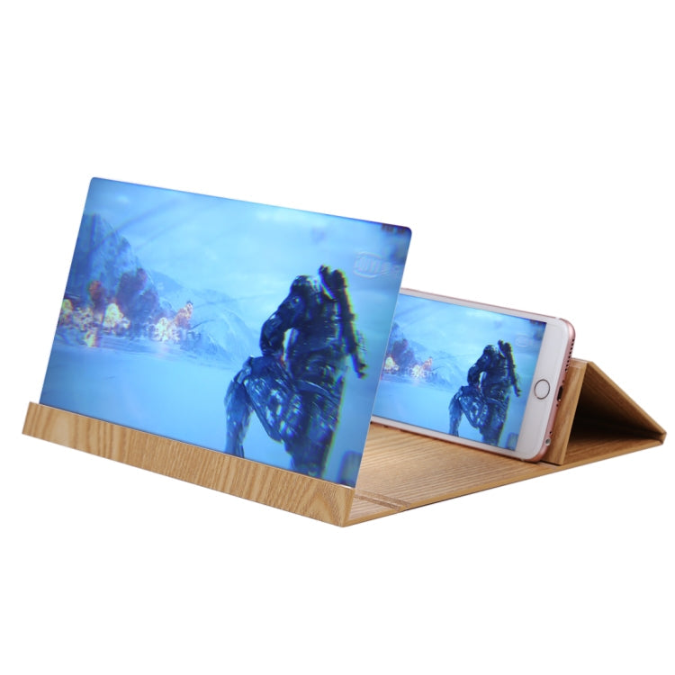 Portable 3D Video Screen Magnifier with Wood and Organic Glass Eye Shield