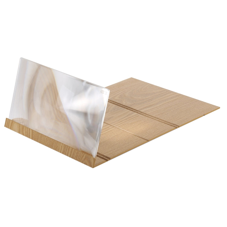 Portable 3D Video Screen Magnifier with Wood and Organic Glass Eye Shield