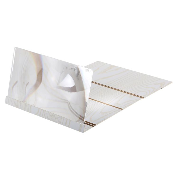 Portable 3D Phone Screen Magnifier with Wood and Organic Glass Eyeshield