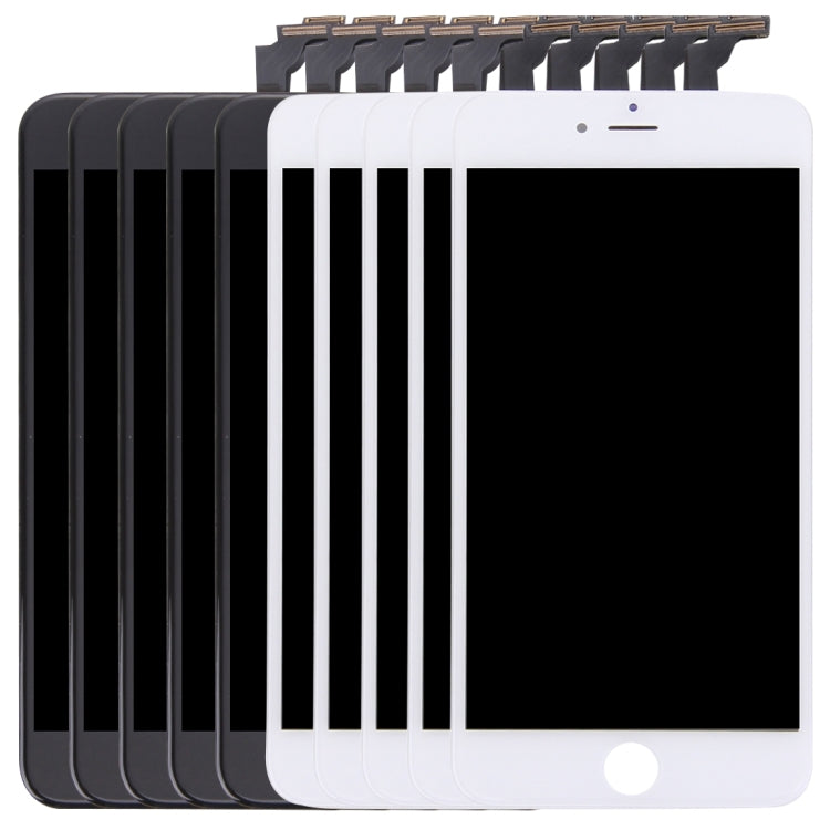LCD Screen and Digitizer Full Assembly for iPhone 6 Plus - Black and White 5 Each