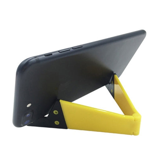 V-Shaped Universal Mobile Phone and Tablet Bracket Holder (Yellow)