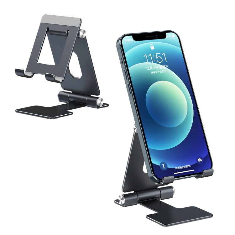 R-JUST SJ13 Folding Portable Aluminum Mobile Phone Holder with Adjustable Shaft