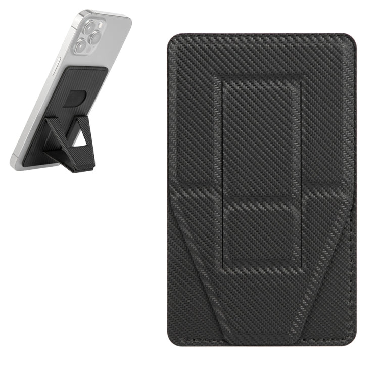 Versatile Magnetic Phone Holder with Card Slot for Phones Over 5.8 inches(Black)