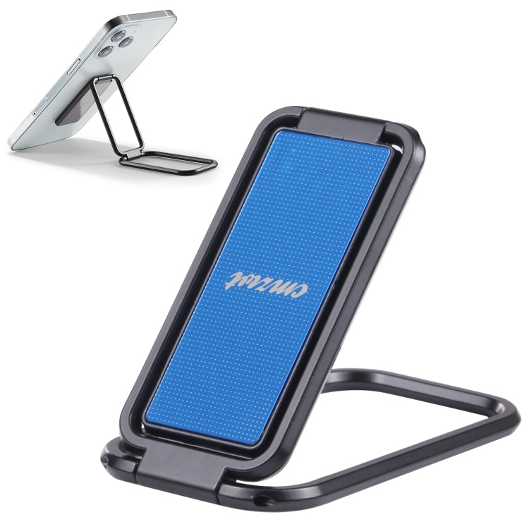 Adjustable Folding Magnetic Mobile Phone Desktop Holder Bracket - Blue