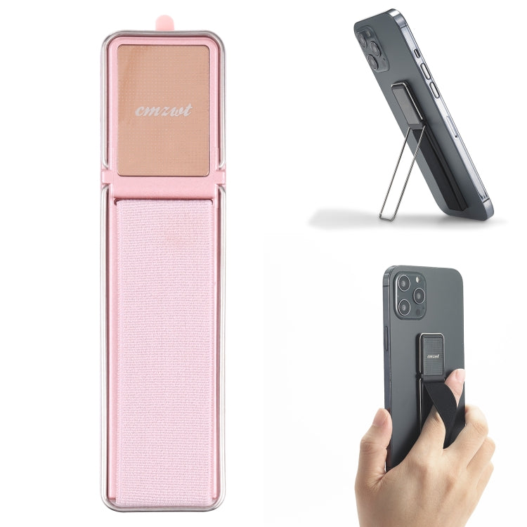 Adjustable Rose Gold Magnetic Phone Holder with Folding Grip