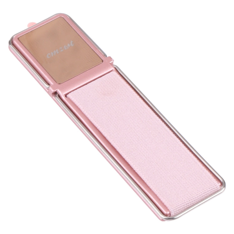 Adjustable Rose Gold Magnetic Phone Holder with Folding Grip