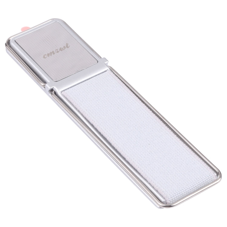 Adjustable Magnetic Mobile Phone Holder with Foldable Grip - Silver