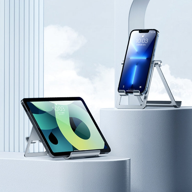 ROCK RPH0983 Metal Two-way Desk Stand with Adjustable Viewing Angle and Charging Hole