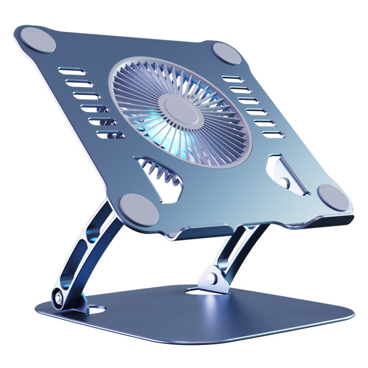 R-JUST HZ22 Dual-Purpose Desktop Fan and Laptop Bracket with Light (Tarnish)