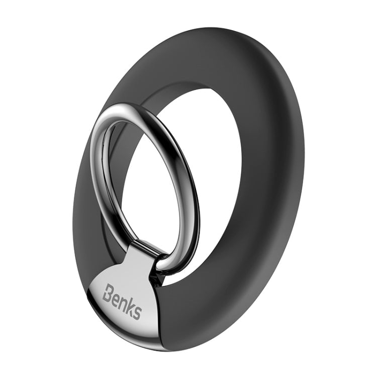 Benks L42 Mobile Phone Liquid Silicone Magnetic Ring Holder (Black) - Enhance your Mobile Phone Experience