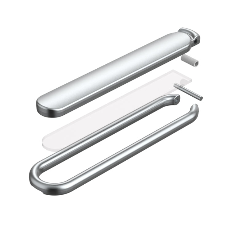 Silver Zinc Alloy Mobile Phone Folding Holder with Adjustable Viewing Angle
