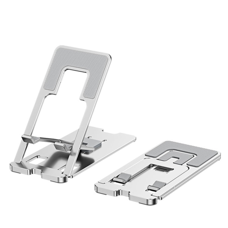 LK022 Portable Foldable Desktop Phone Holder - Silver