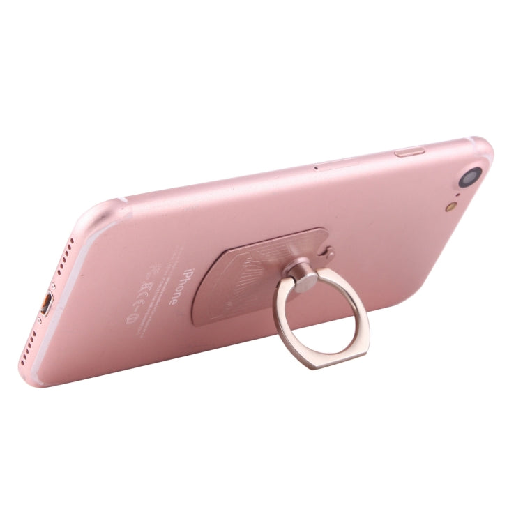 Eagle Shape 360 Degrees Rotation Magnetic Phone Ring Stent Car Hook Mount (Rose Gold)